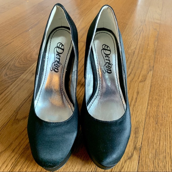 Dereon black platform pumps - Picture 2 of 6
